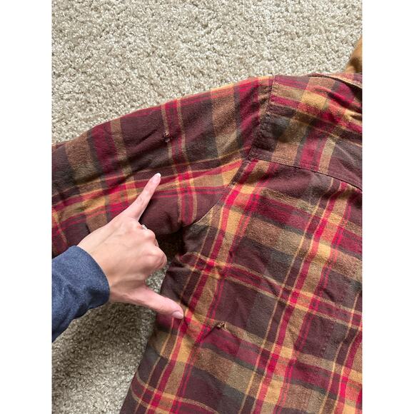 Legendary Whitetails Flannel Maplewood Plaid Hooded Zip Button Jacket Hoodie - Picture 7 of 9